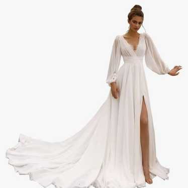 Long Sleeve Wedding Dress - image 1