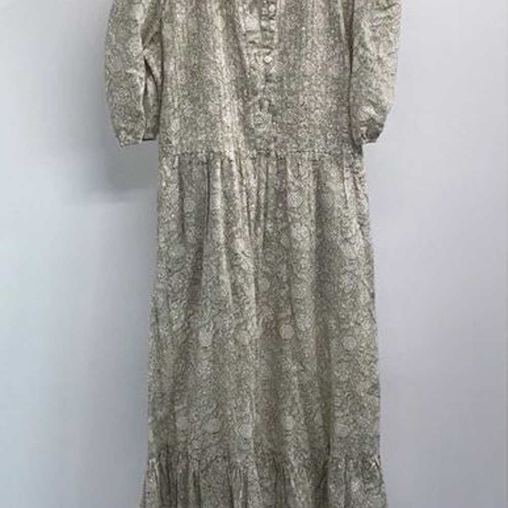 Beau and Ro Dress Women’s size XS Sage Green Flor… - image 1