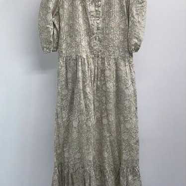 Beau and Ro Dress Women’s size XS Sage Green Flor… - image 1