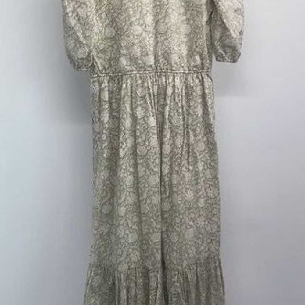 Beau and Ro Dress Women’s size XS Sage Green Flor… - image 2