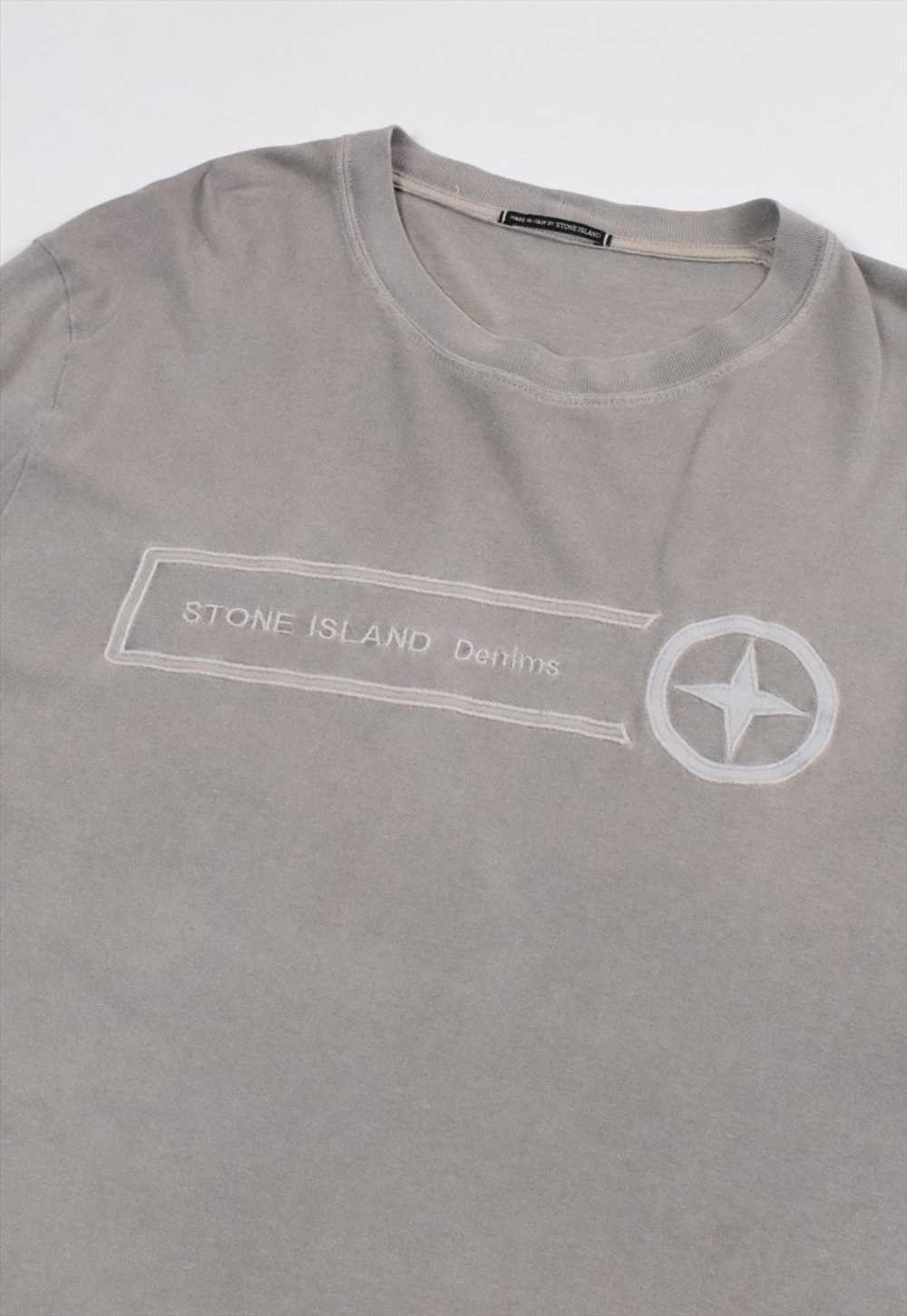 Vintage Stone Island Denims Embroidered Logo Top … - image 2
