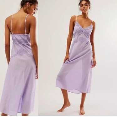 NWOT Free People Going Steady Slip Large Lilac  B… - image 1