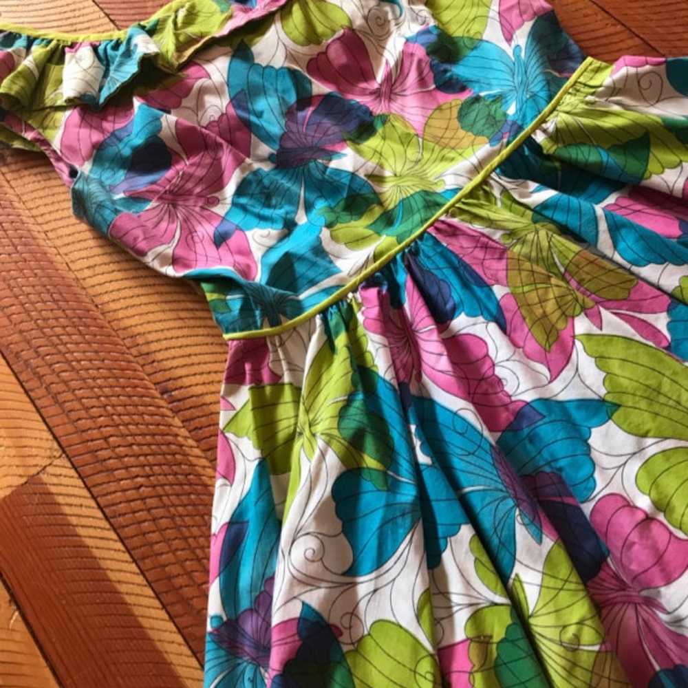 Womens handmade vintage butrerfly  Dress - image 6