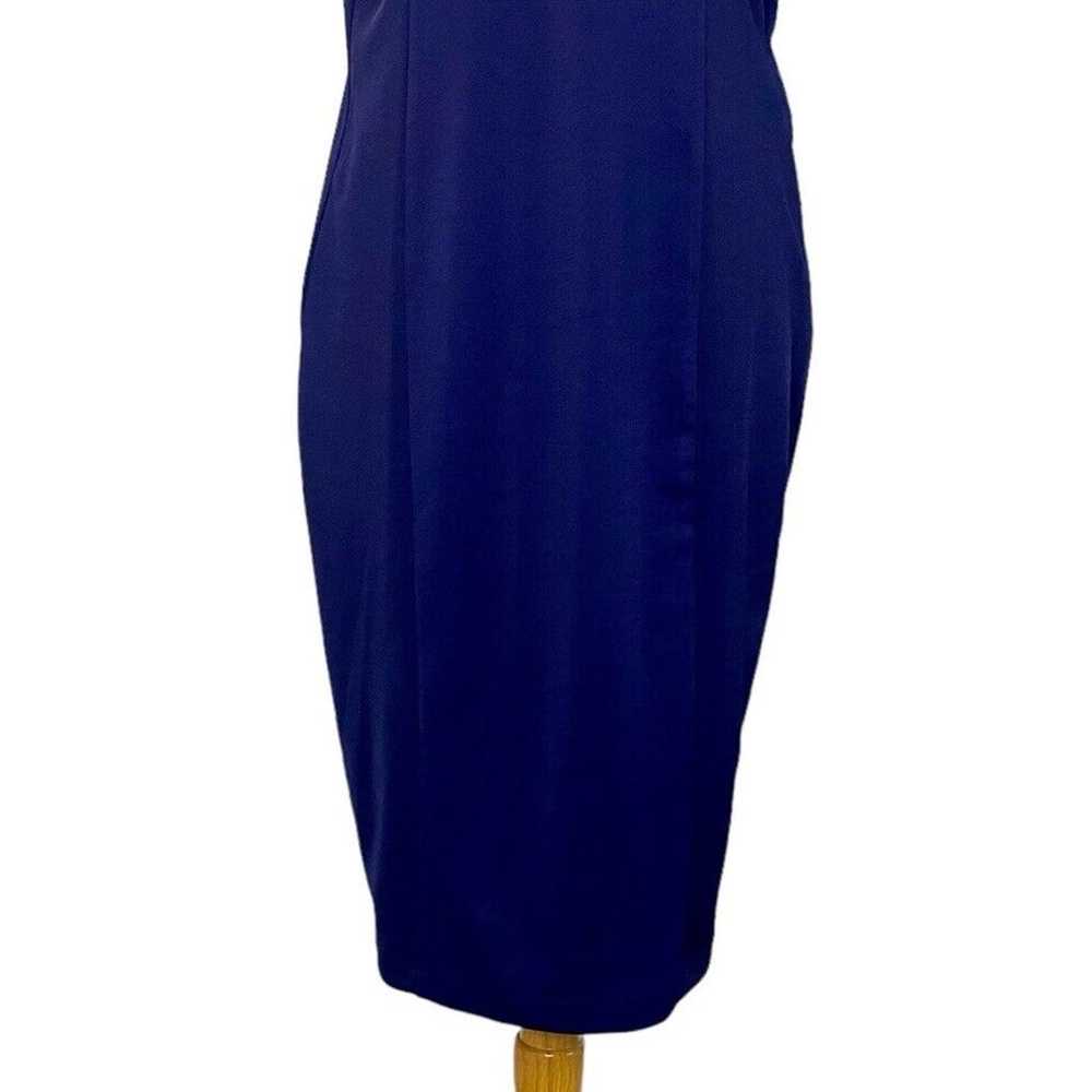 ALEXIA ADMOR NAVY BLUE KATRINA SPLIT-NECK PONTE B… - image 4