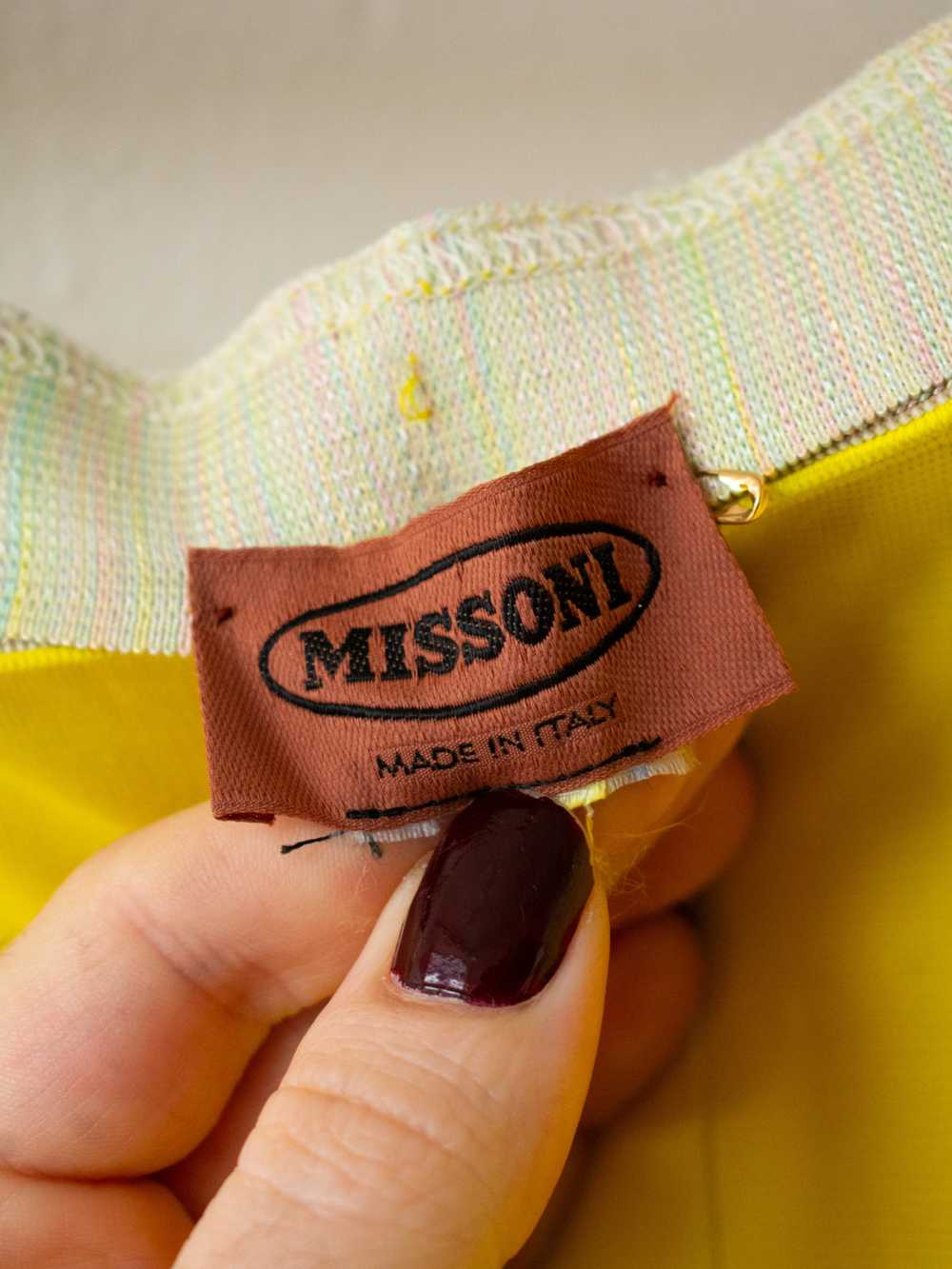 Vintage Missoni Slinky Yellow Knit Easy Pant S/M - image 4