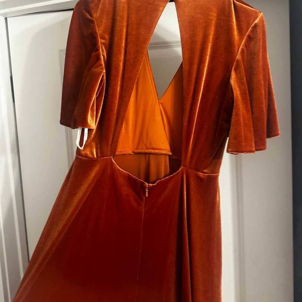 B2 Burnt Orange Formal Dress - image 4