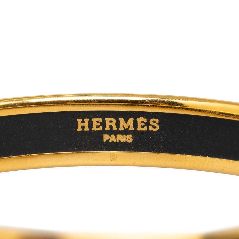 Product Details Hermes Orange Narrow Enamel Bangle - image 4