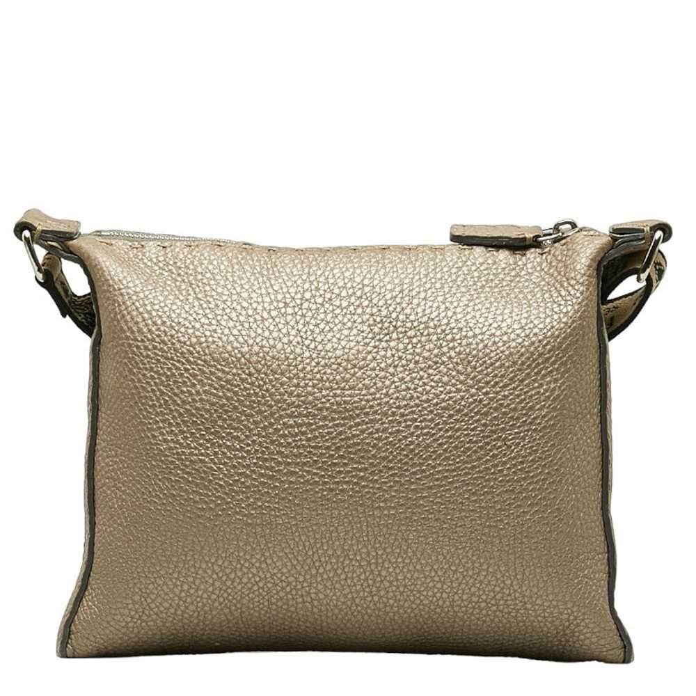 Metallic Leather Selleria Crossbody Bag - '10s - image 3