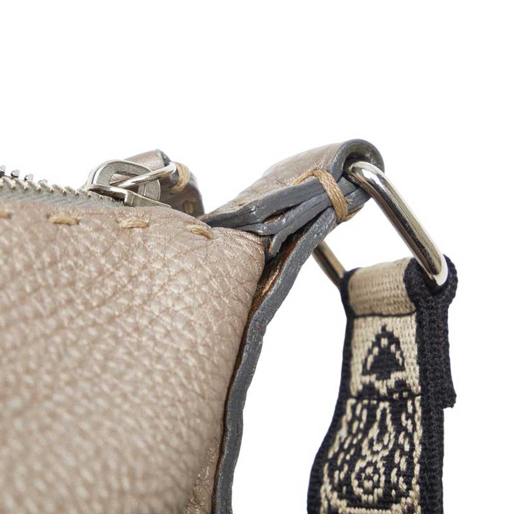 Metallic Leather Selleria Crossbody Bag - '10s - image 5
