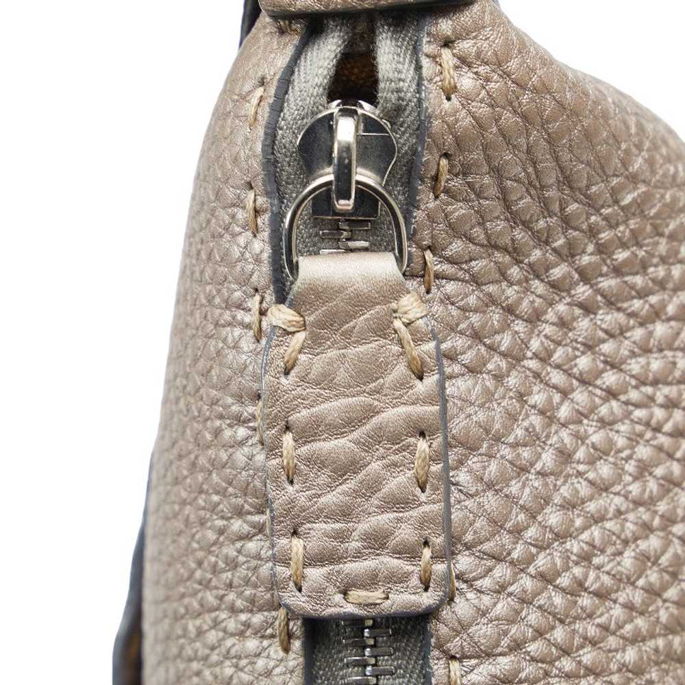 Metallic Leather Selleria Crossbody Bag - '10s - image 6