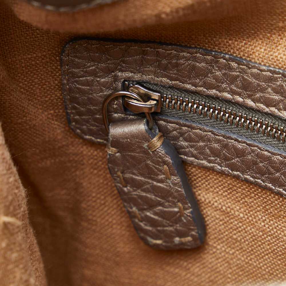 Metallic Leather Selleria Crossbody Bag - '10s - image 8