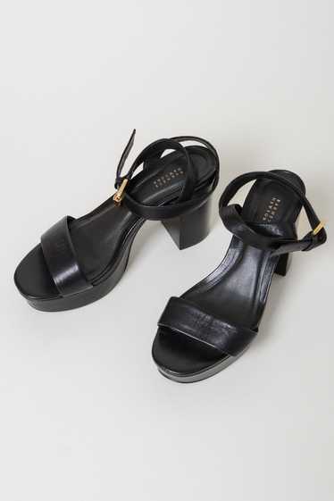 Barneys New York Leather Platform Sandals ~ 7