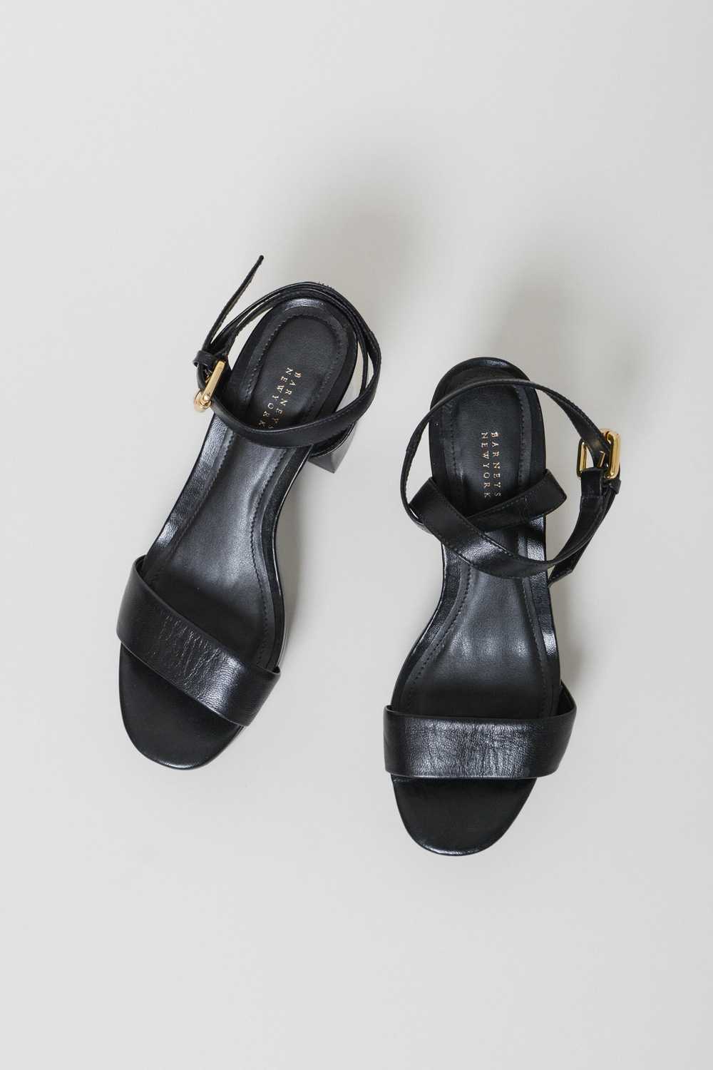 Barneys New York Leather Platform Sandals ~ 7 - image 3