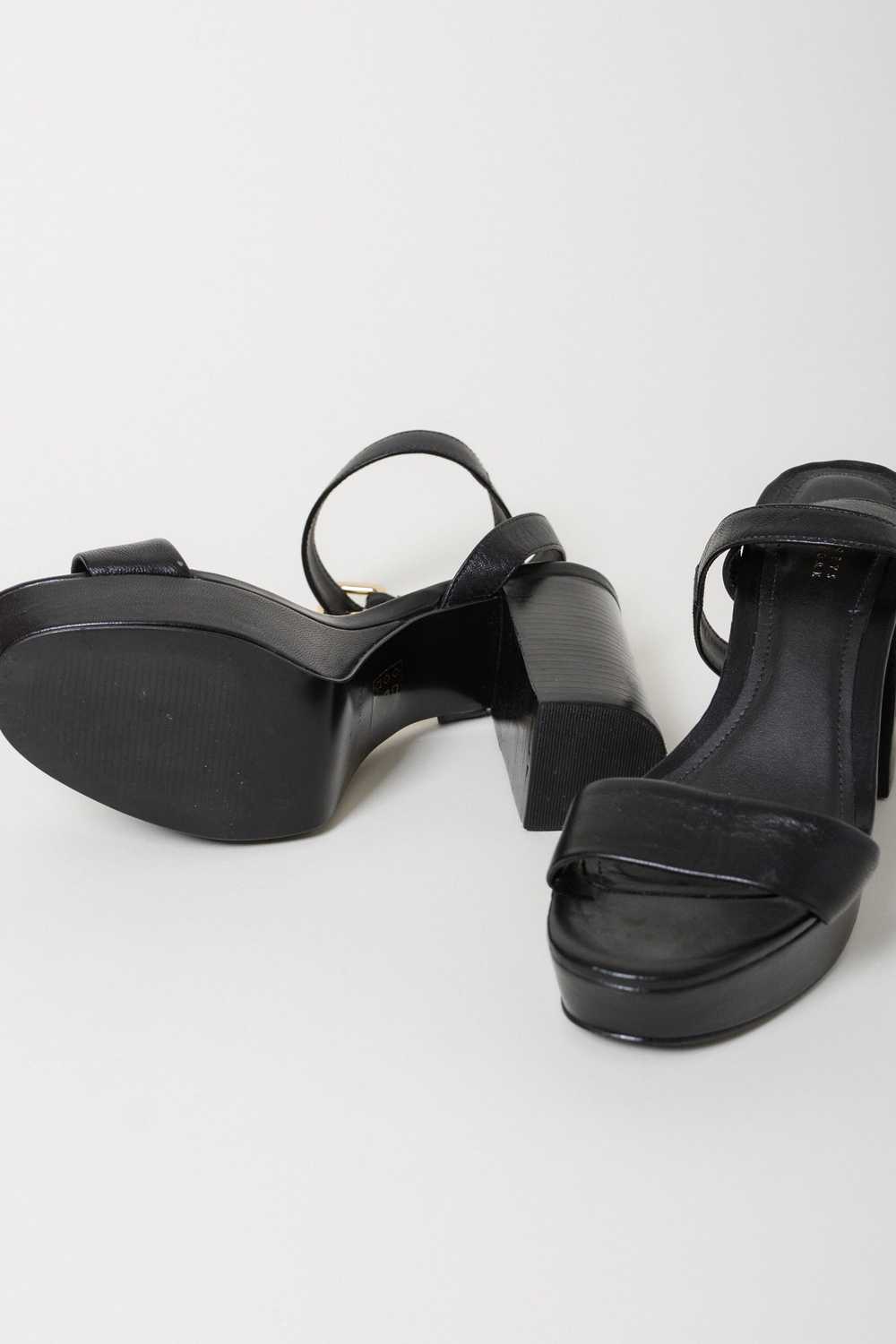 Barneys New York Leather Platform Sandals ~ 7 - image 6