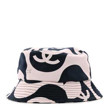 CHANEL Cotton CC Bucket Hat L Pink Ivory - image 1
