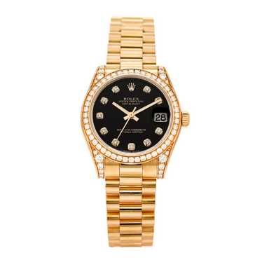 ROLEX 18K Yellow Gold Diamond 31mm Oyster Perpetua