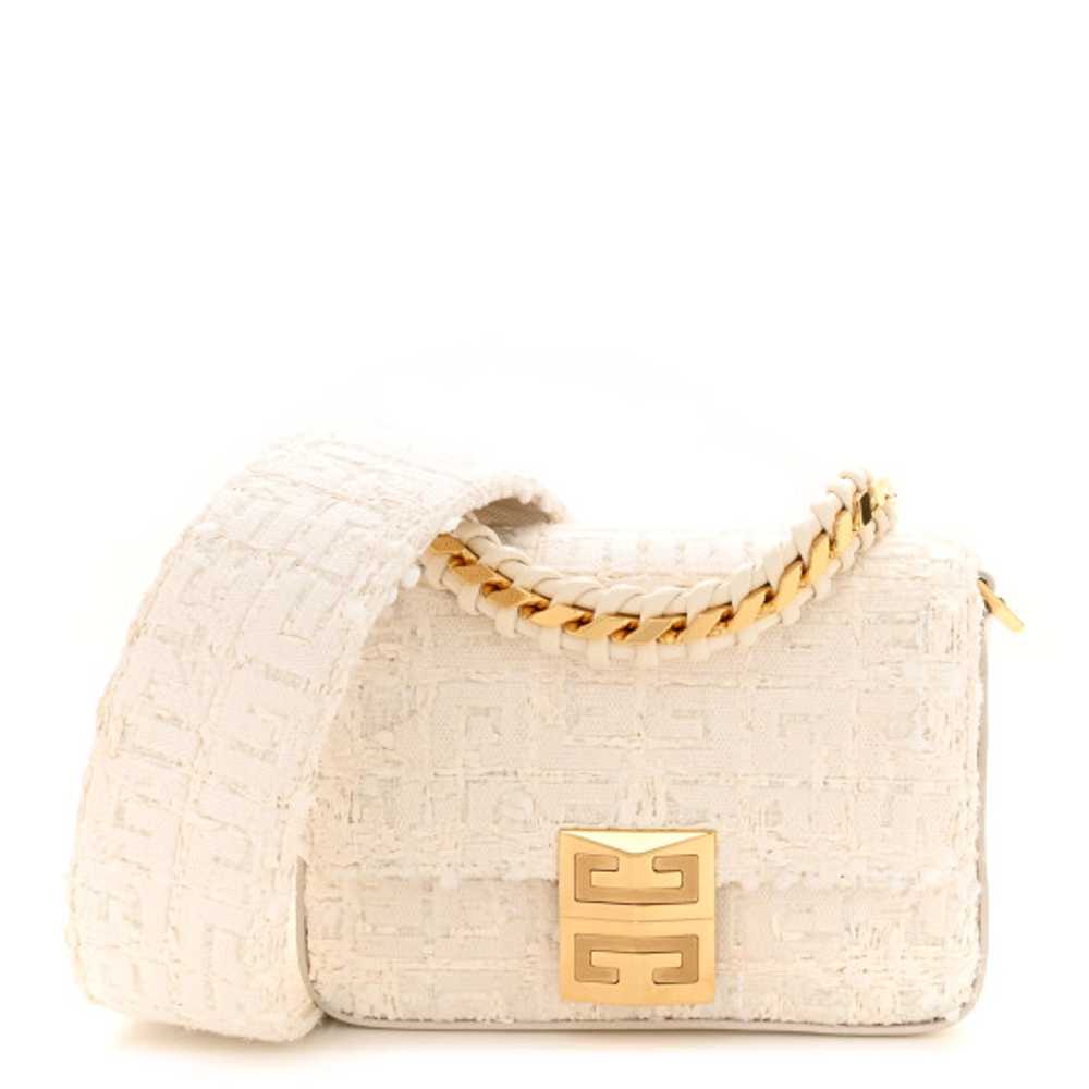 GIVENCHY Tweed Embroidered Small 4G Woven Chain C… - image 1