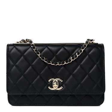 CHANEL Lambskin Quilted Trendy CC Wallet On Chain… - image 1