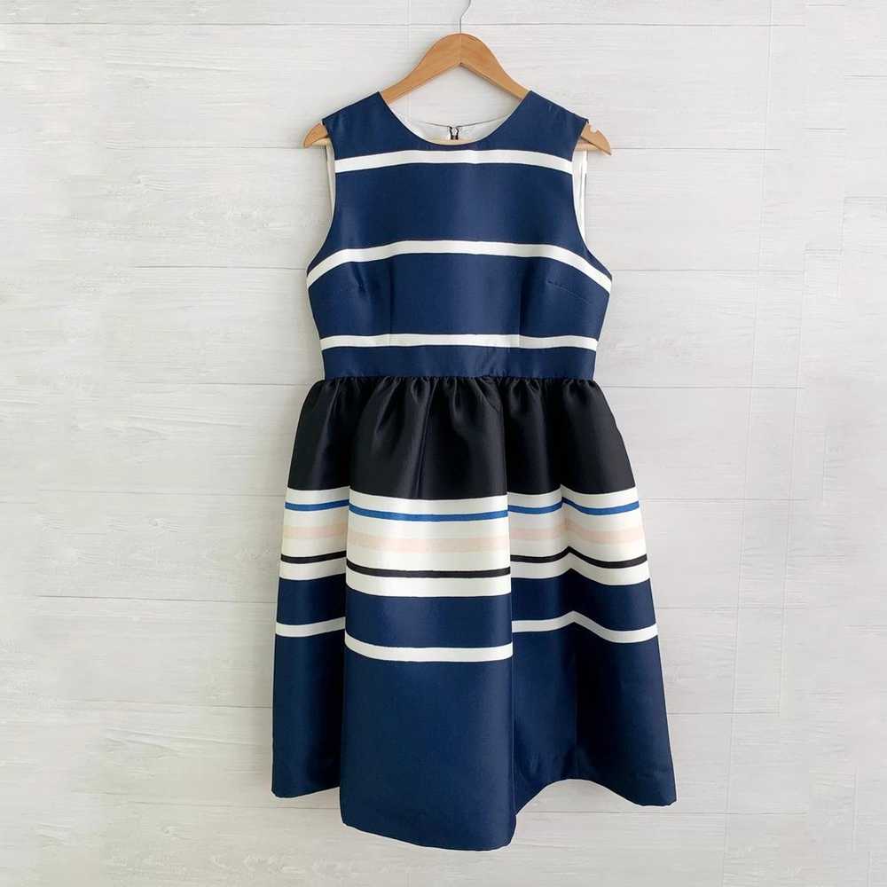 NWT Kate Spade - Holiday Stripe Dress in Rich Nav… - image 1