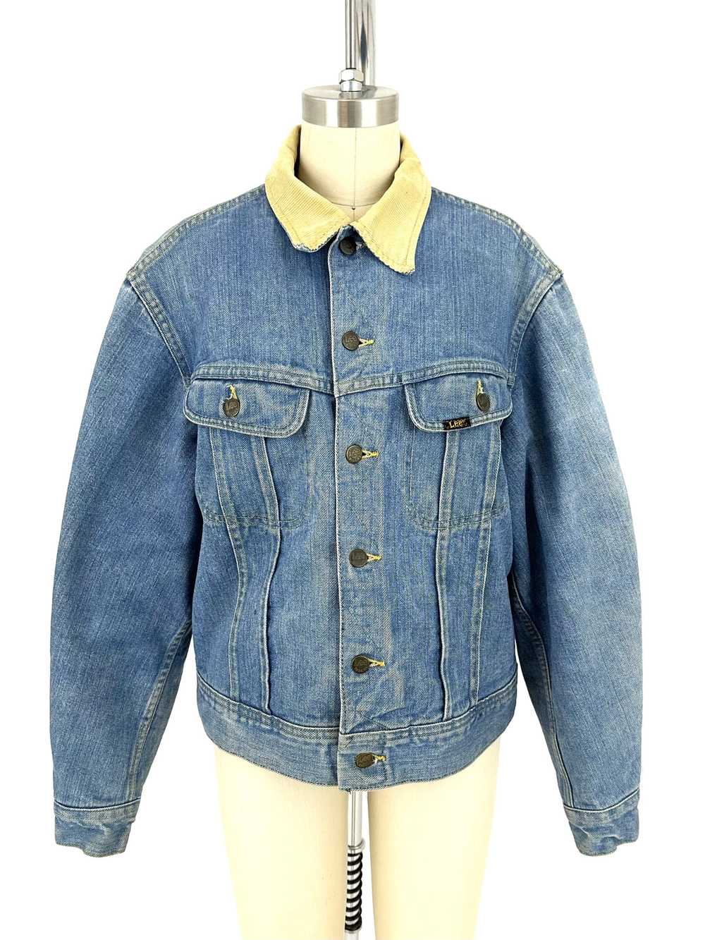 70s Lee Storm Rider Blanket Denim Jacket - image 2