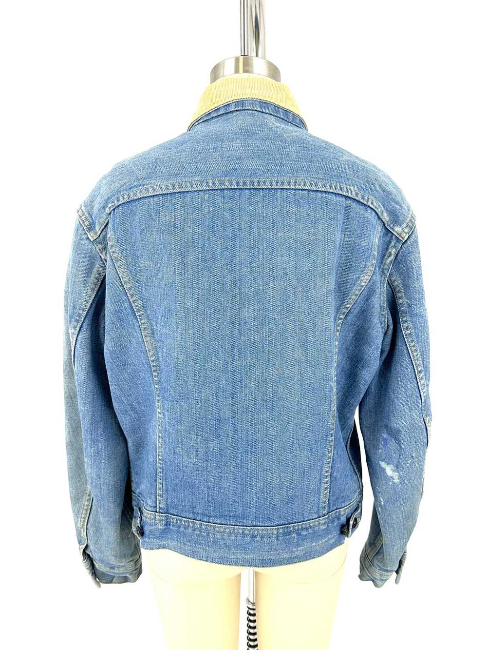 70s Lee Storm Rider Blanket Denim Jacket - image 4