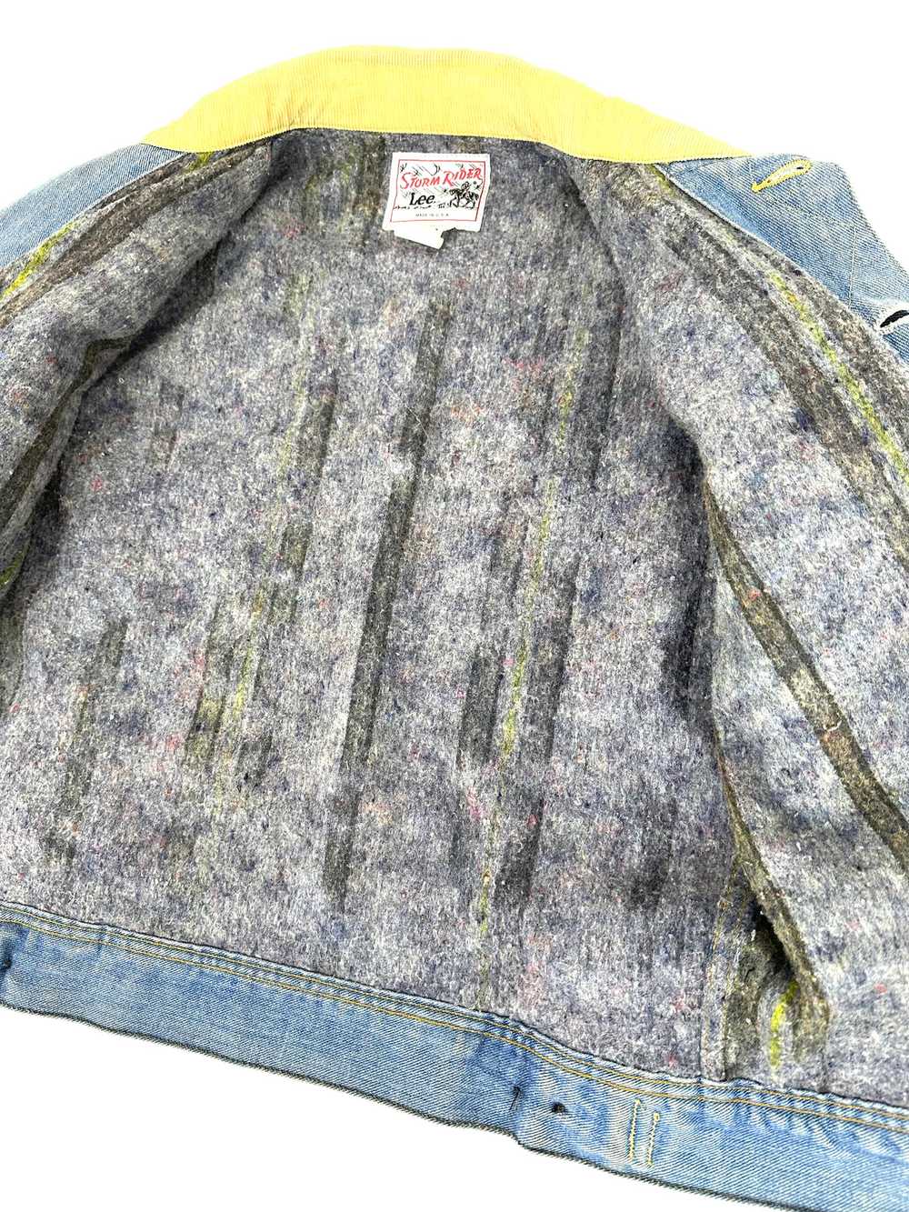 70s Lee Storm Rider Blanket Denim Jacket - image 6