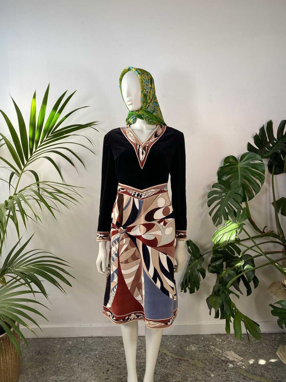 ‘60s Emilio Pucci Velveteen Dress - image 1