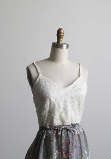 cropped lace camisole