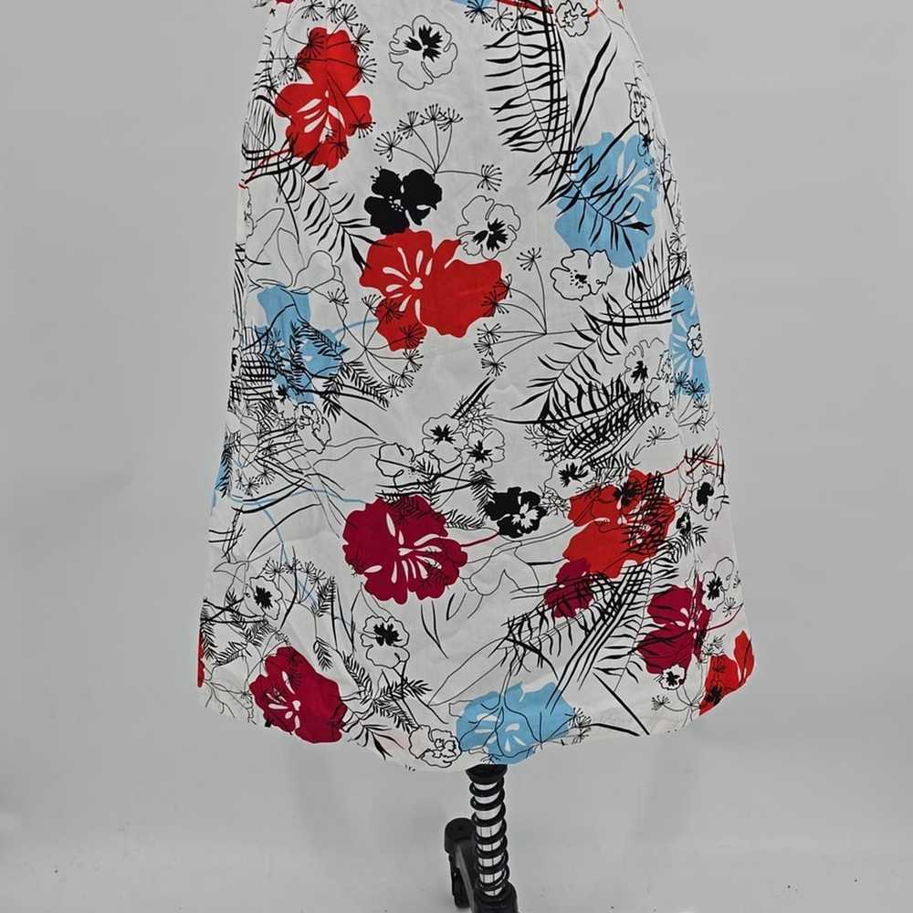 Carolina Herrera New York Floral Cinched Dress Si… - image 3