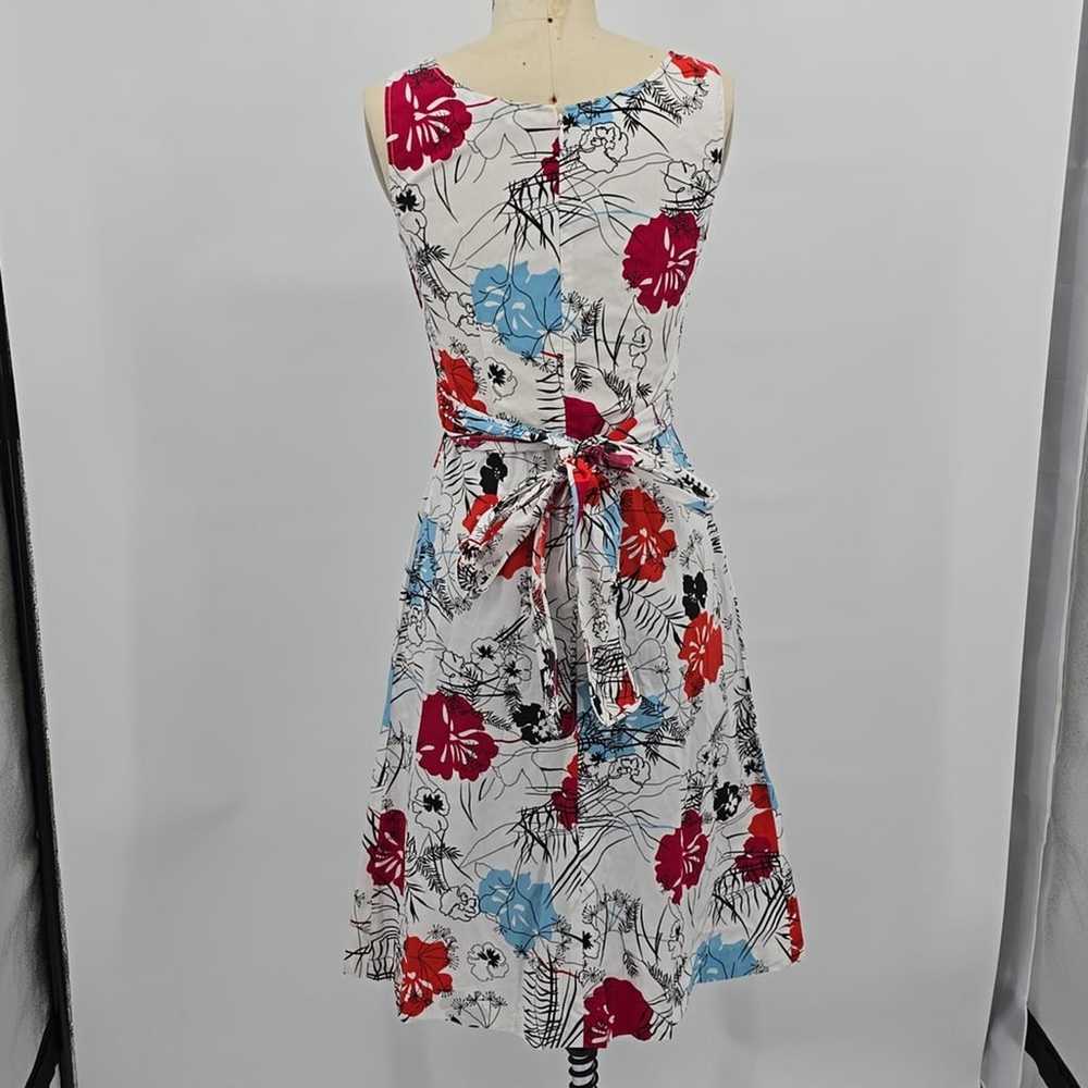 Carolina Herrera New York Floral Cinched Dress Si… - image 4