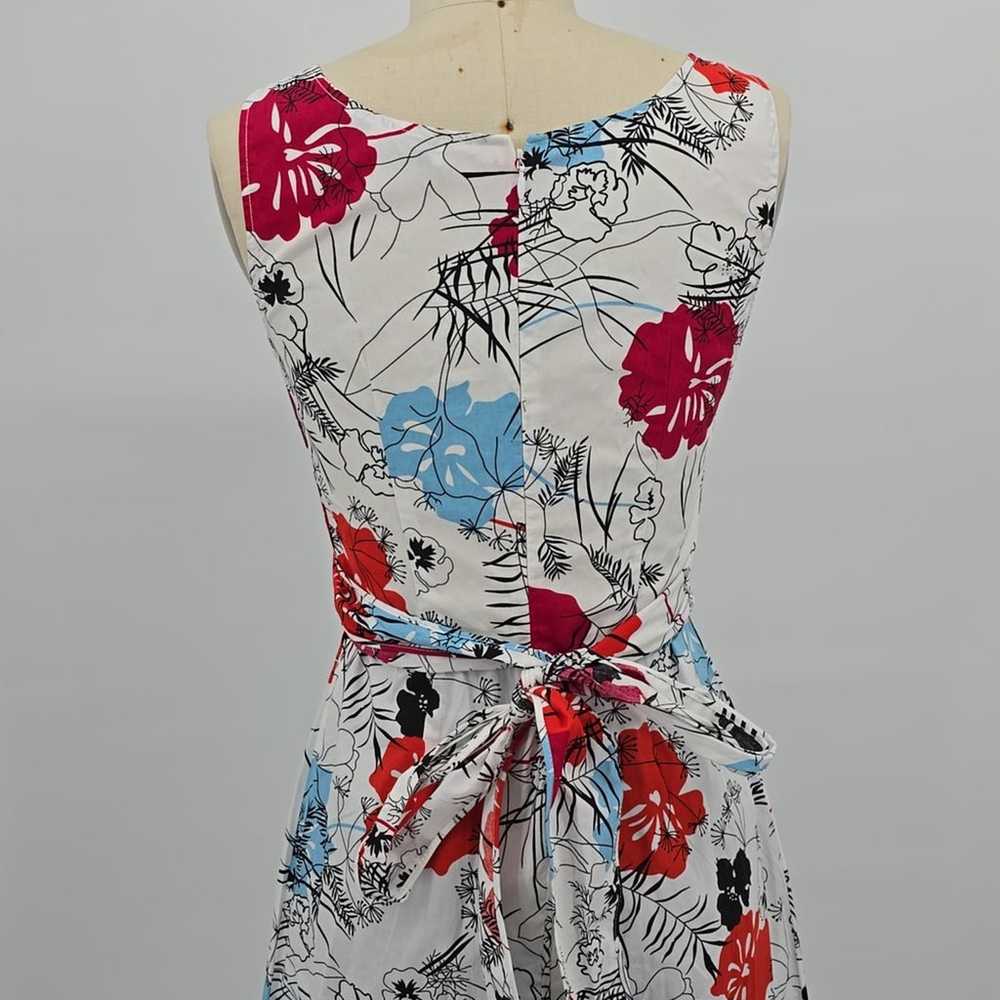 Carolina Herrera New York Floral Cinched Dress Si… - image 5