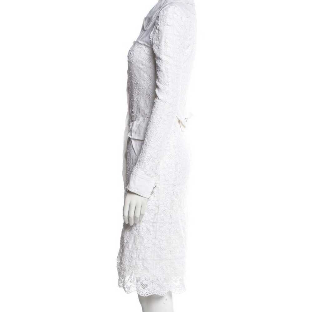 Dolce and Gabbana white lace shirt button closure… - image 2
