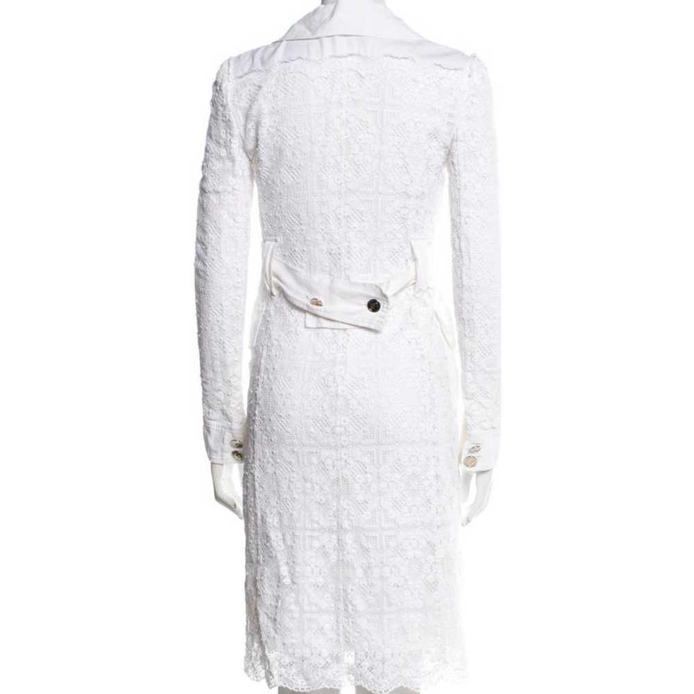 Dolce and Gabbana white lace shirt button closure… - image 3
