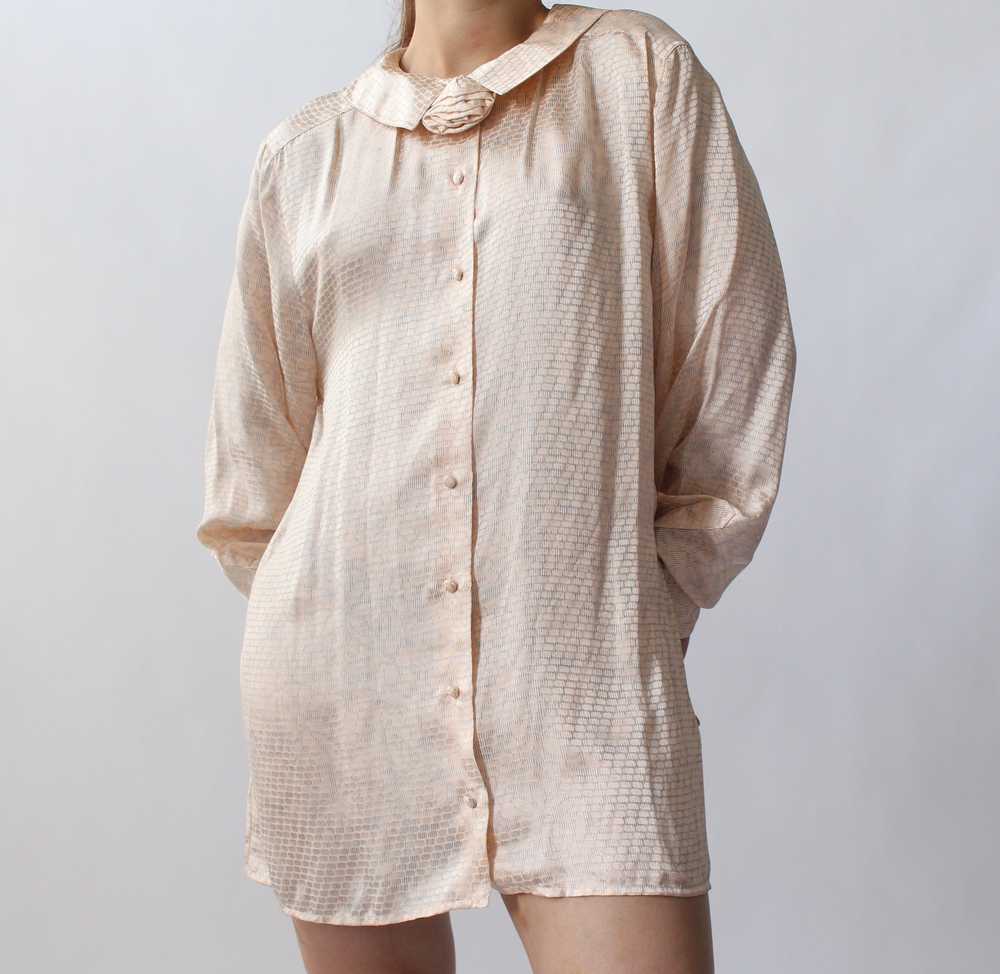 Vintage Peach Silk Tunic - image 4