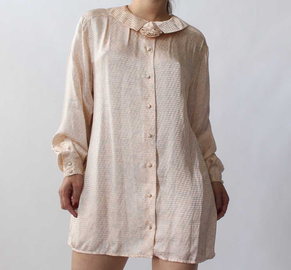 Vintage Peach Silk Tunic - image 5