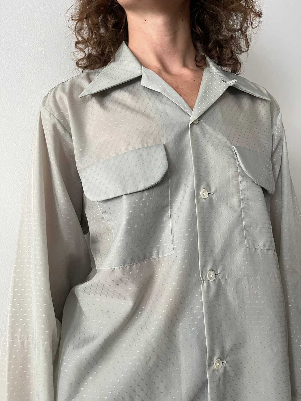 50s BVD Nylon Button Up Shirt - image 2