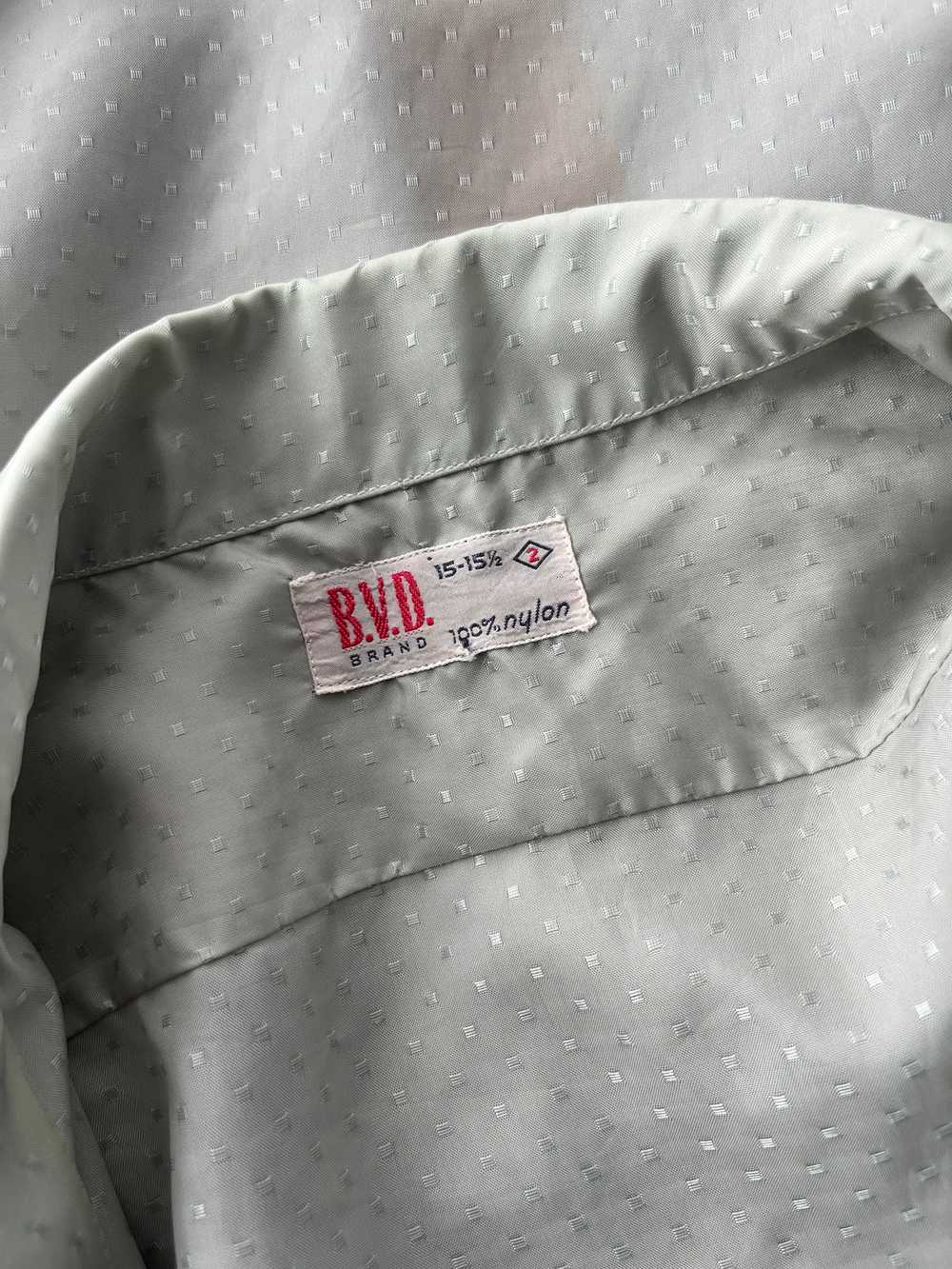50s BVD Nylon Button Up Shirt - image 6