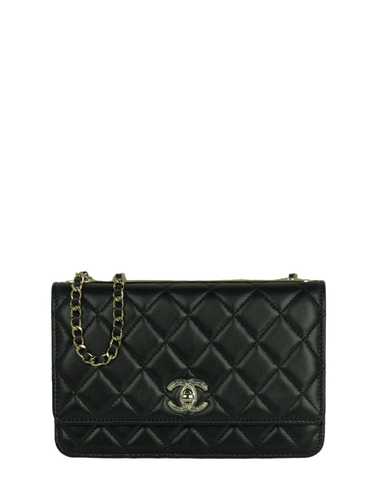 Chanel NEW 2023 Black Quilted Trendy CC WOC Cross… - image 1
