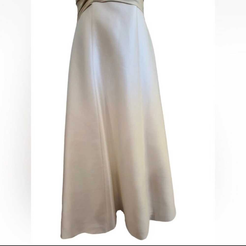 Casablanca Bridal Wedding dress, Ivory/beige V Fr… - image 5
