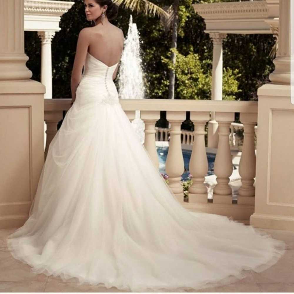 Casablanca Bridal Fit Flare Wedding Gown - image 2