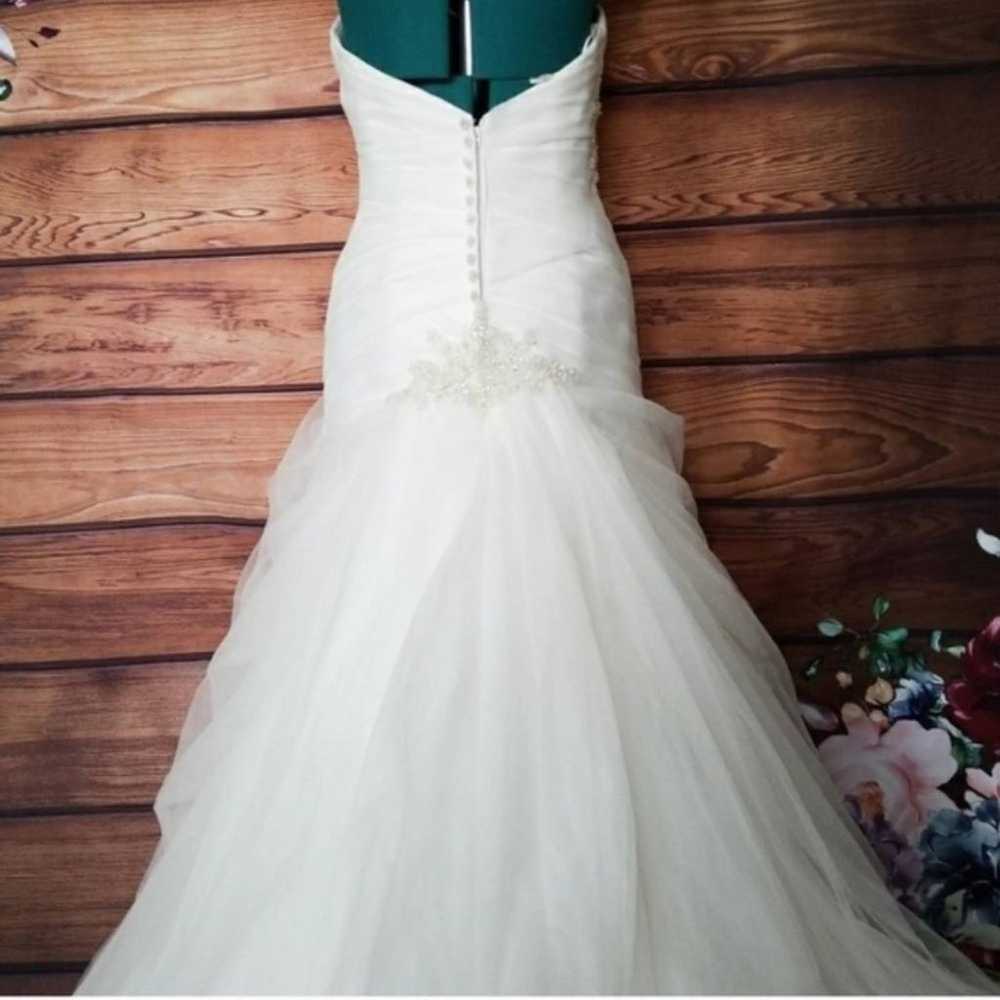Casablanca Bridal Fit Flare Wedding Gown - image 5