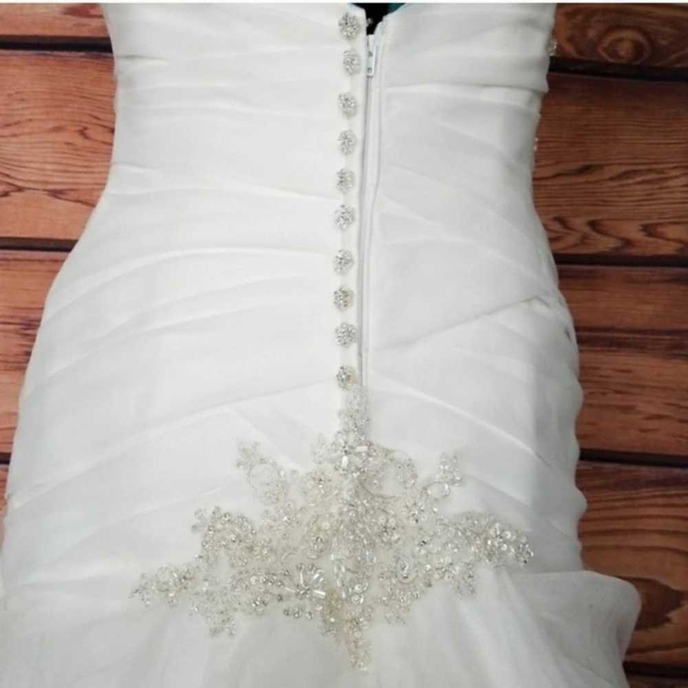 Casablanca Bridal Fit Flare Wedding Gown - image 6