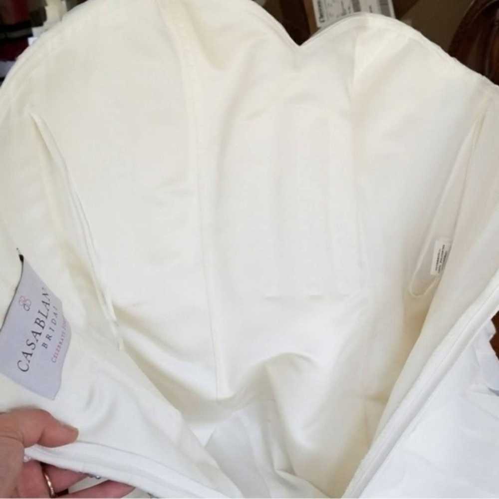 Casablanca Bridal Fit Flare Wedding Gown - image 8