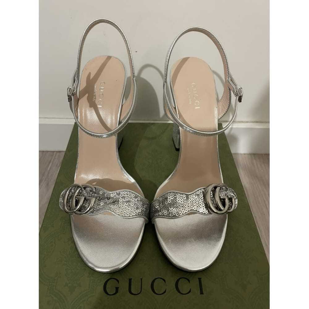 Gucci Marmont glitter heels - image 5