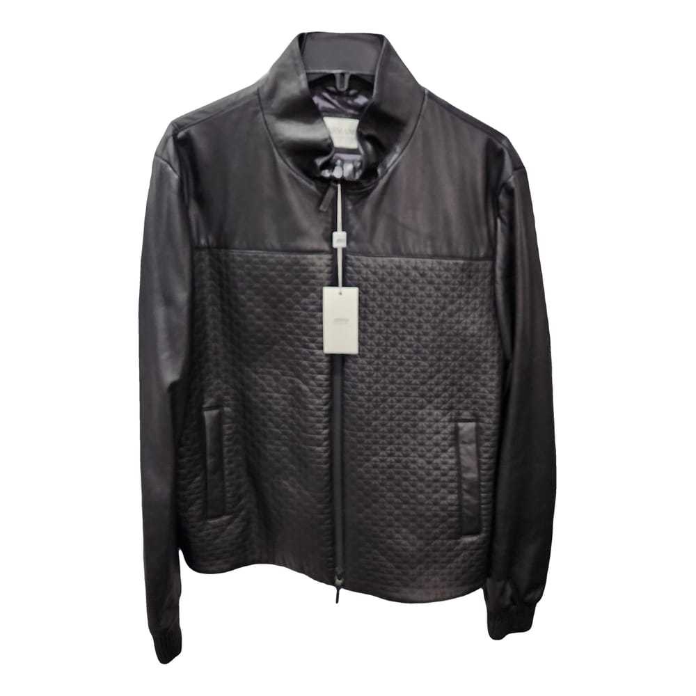 ジャケット・アウター 00's ARMANI COLLEZIONI silk zip jacket Armani Collezioni Leather jacket