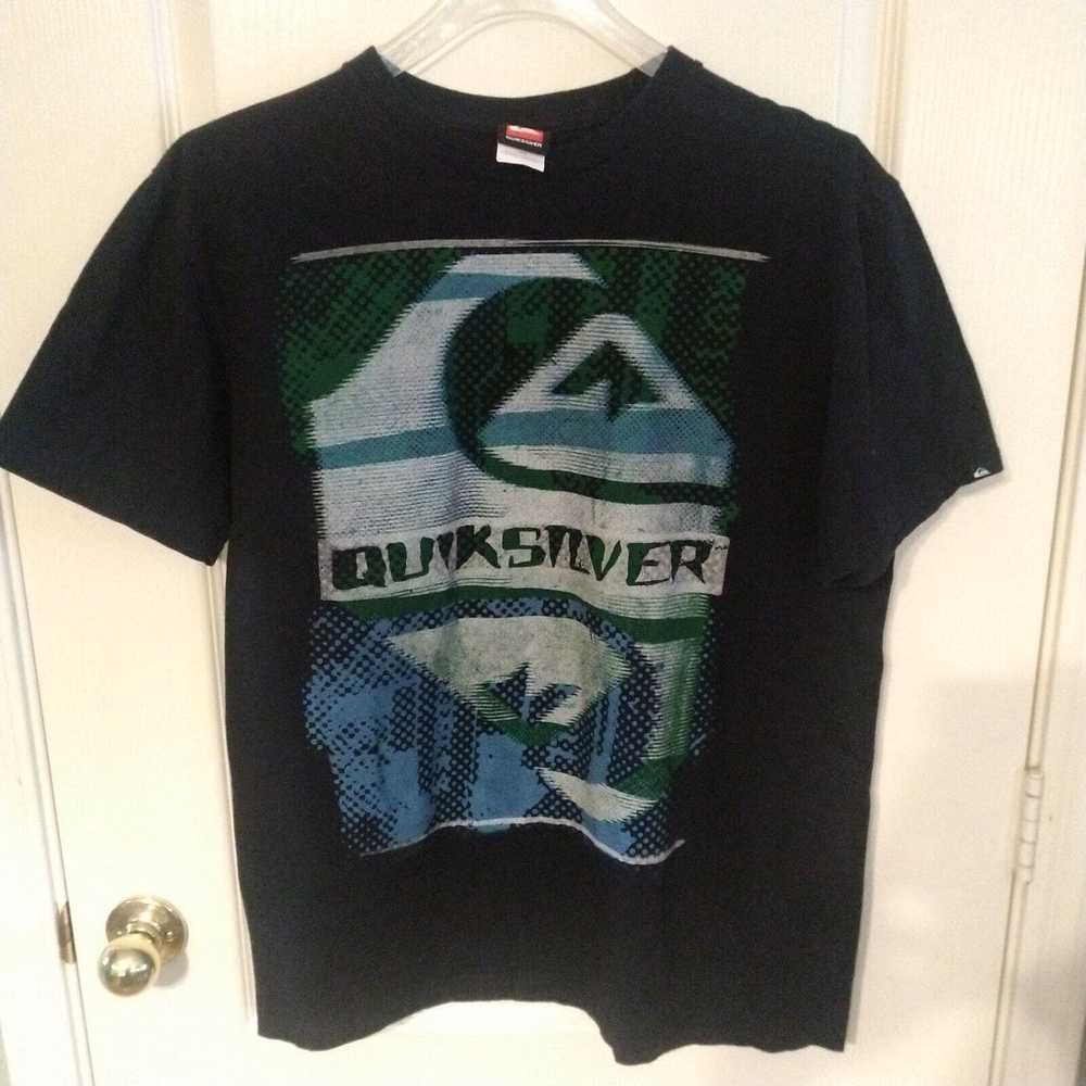 Quiksilver Vintage T-Shirt Mens L Large Lg Black … - image 1