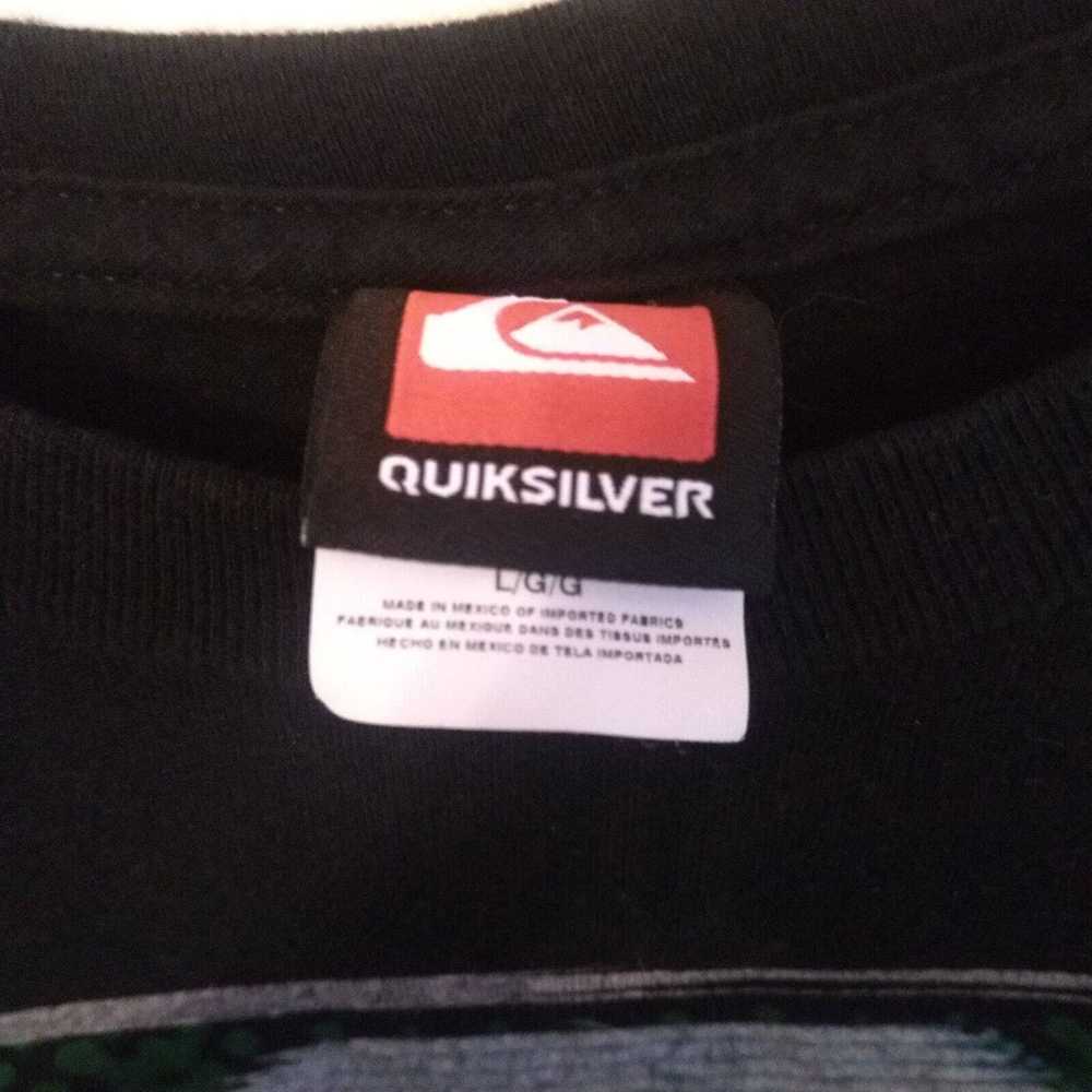Quiksilver Vintage T-Shirt Mens L Large Lg Black … - image 3