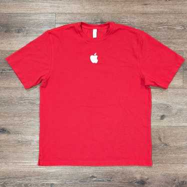 Apple red work t-shirt - SIZE L - FREE SHIPPING - image 1