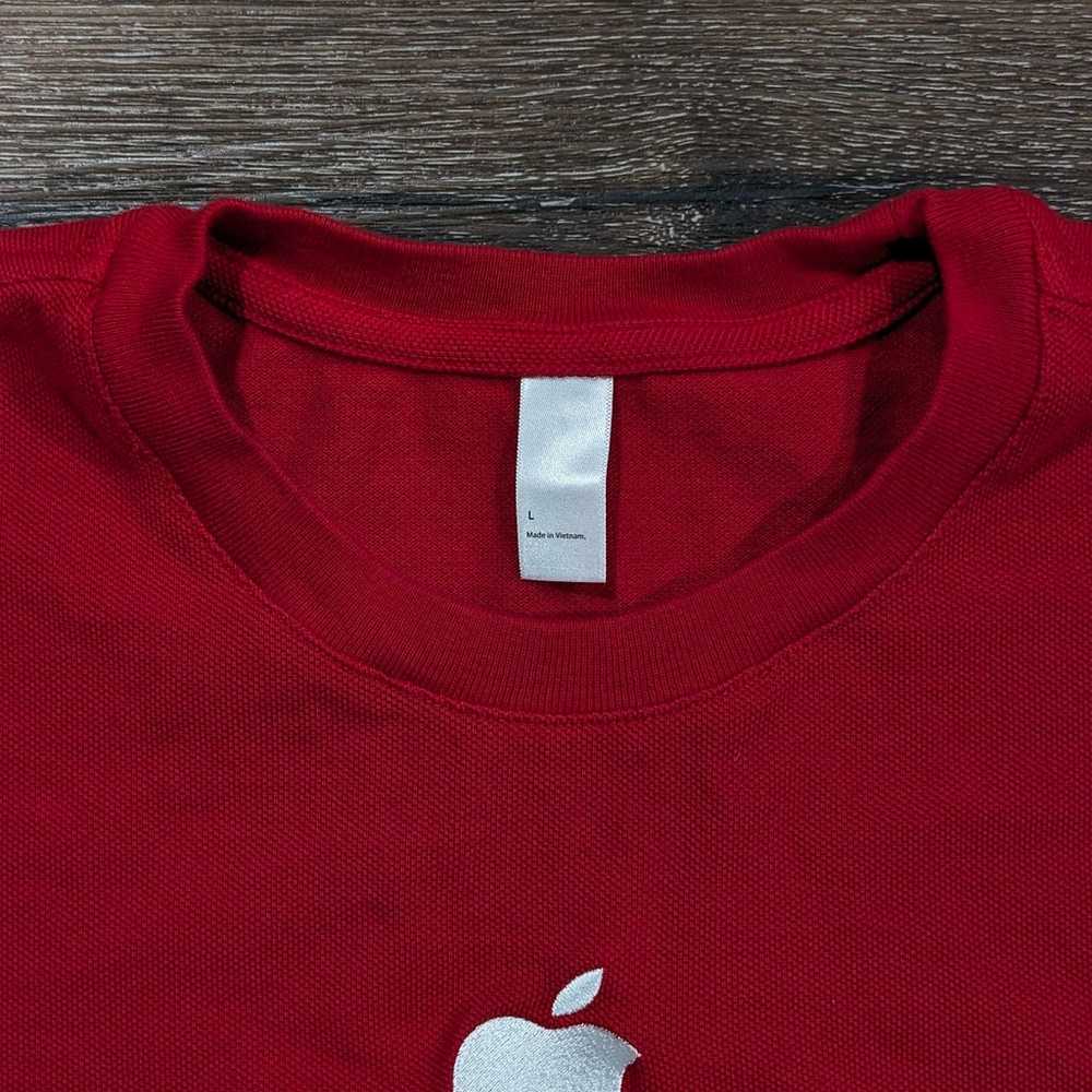 Apple red work t-shirt - SIZE L - FREE SHIPPING - image 3