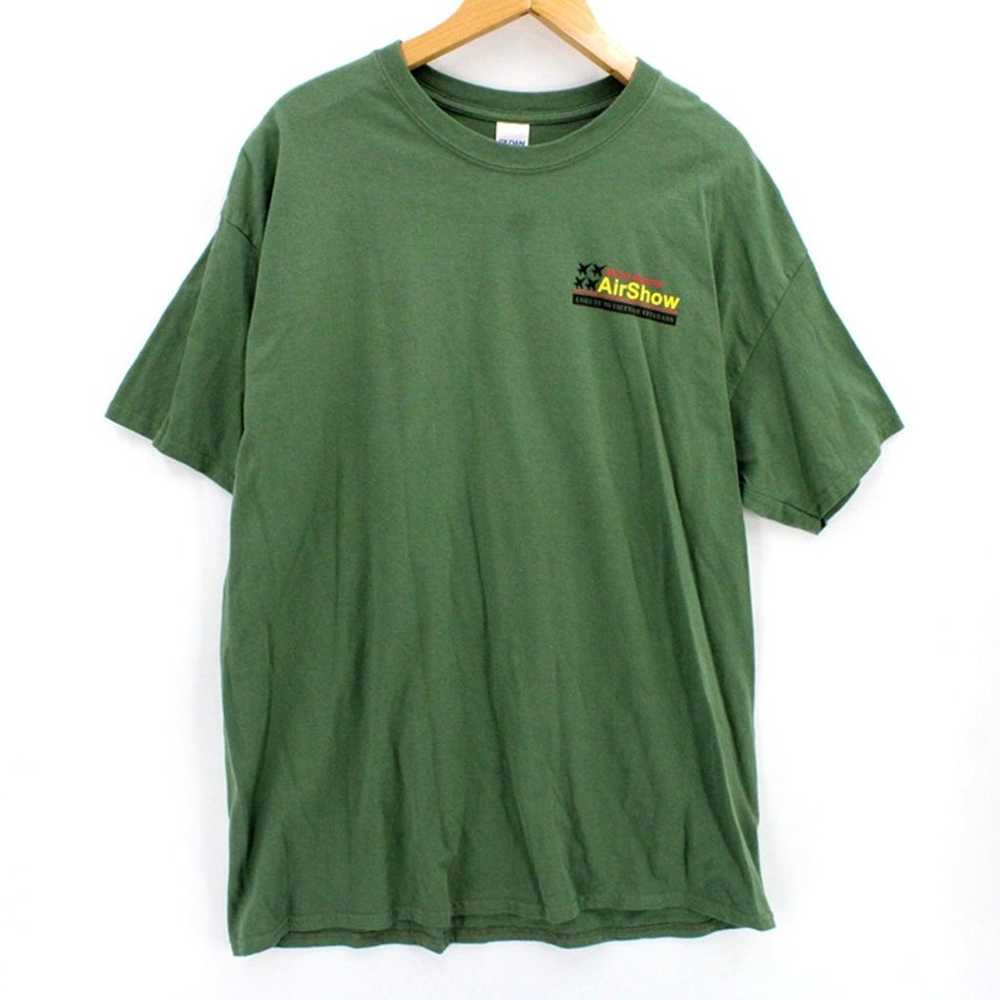 Vintage Gildan Shirt Mens Green San Diego MCAS Ai… - image 2